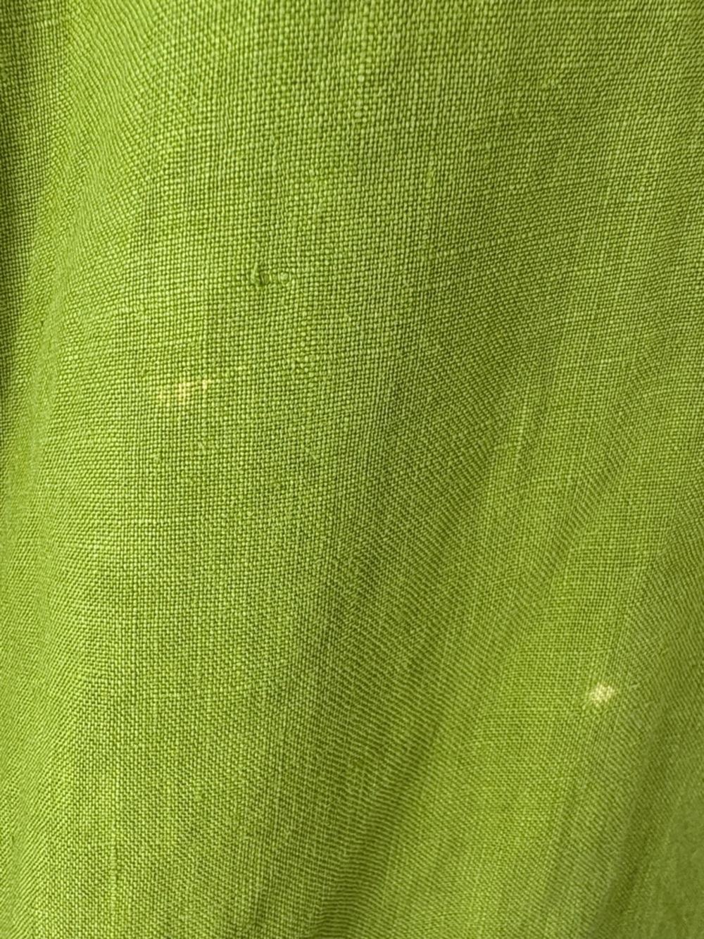 Bryn Walker Oversized 100% Linen Lime Green Tunic Top Lagenlook Size 3X - Picture 4 of 14